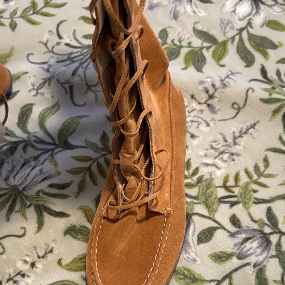 Sperry Tan Shearling-Lined Winter Lace Up Boots - Picture 7 of 9
